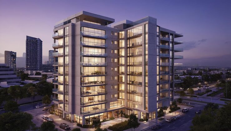Artist's impression of low-rise homes, shown for Prestige Greenmoor