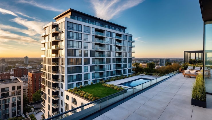 Artist's impression of apartment towers, shown for Prestige Lavender Fields
