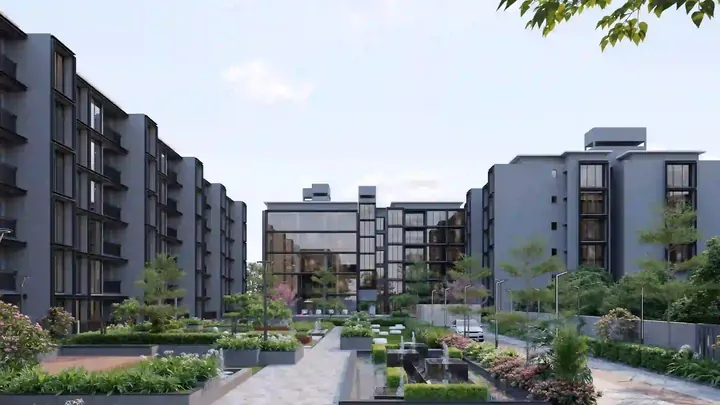 Artist's impression of low-rise homes, shown for Prestige Pine Forest