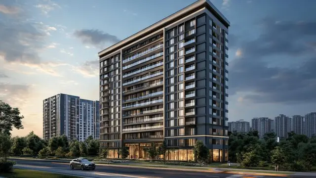 Artist's impression of apartment towers, shown for Prestige Garden Breeze