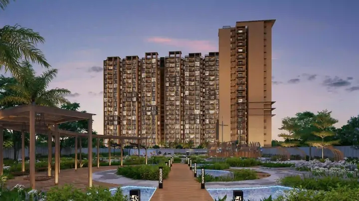 Artist's impression of apartment towers, shown for Prestige Park Lane