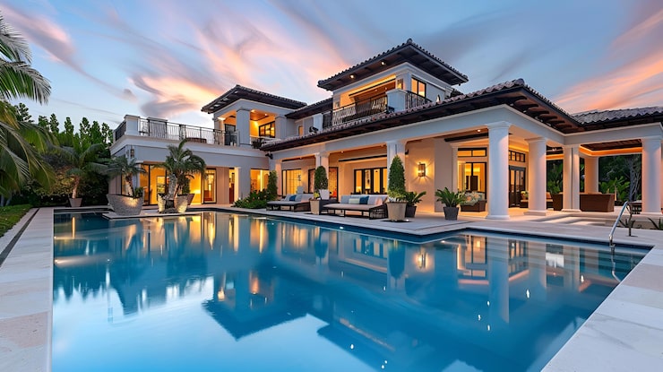 Artist's impression of hillside residence, shown for Prestige Indavara Chikmagalur